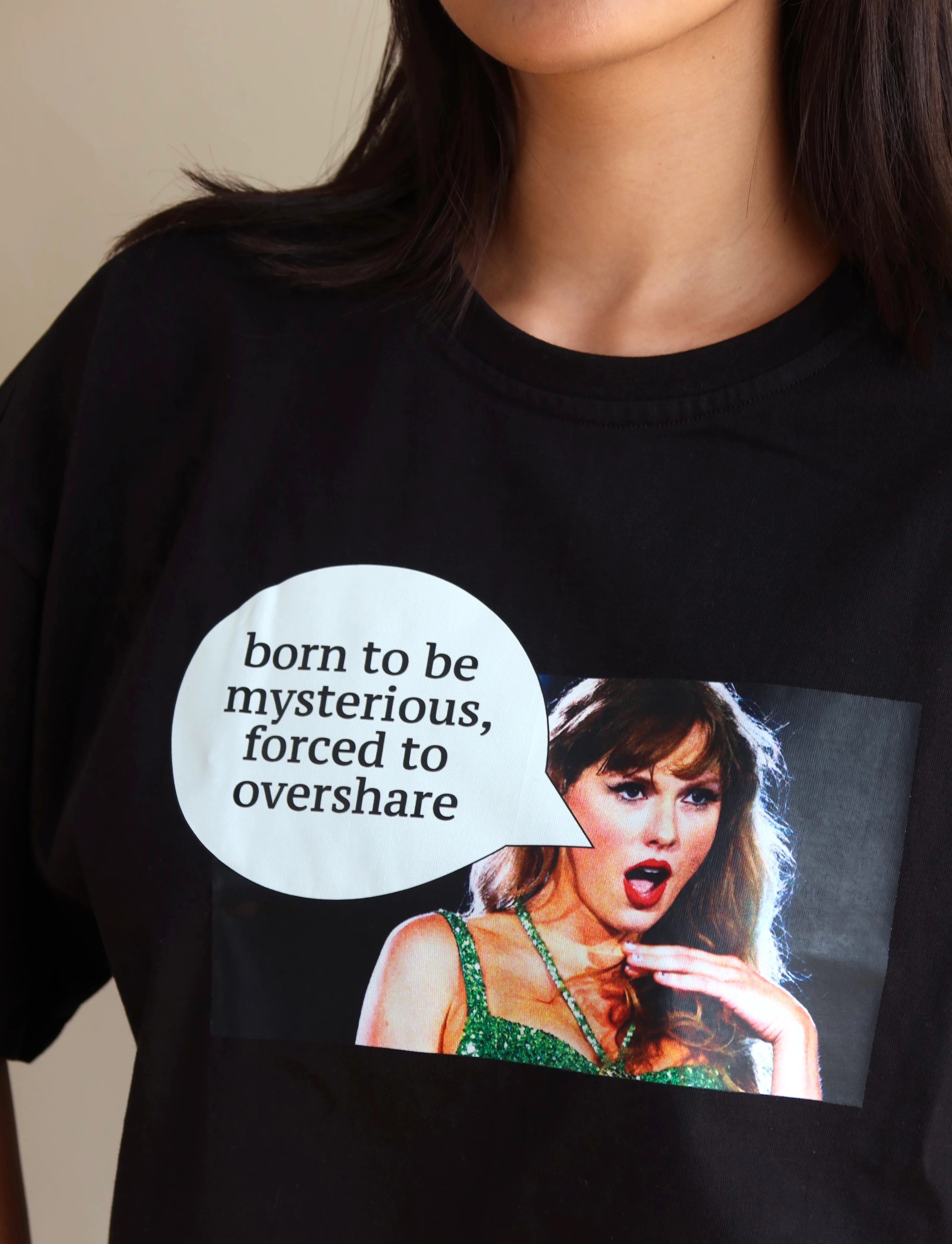 Born To Be Mysterious Oversized T-Shirt - Image 2
