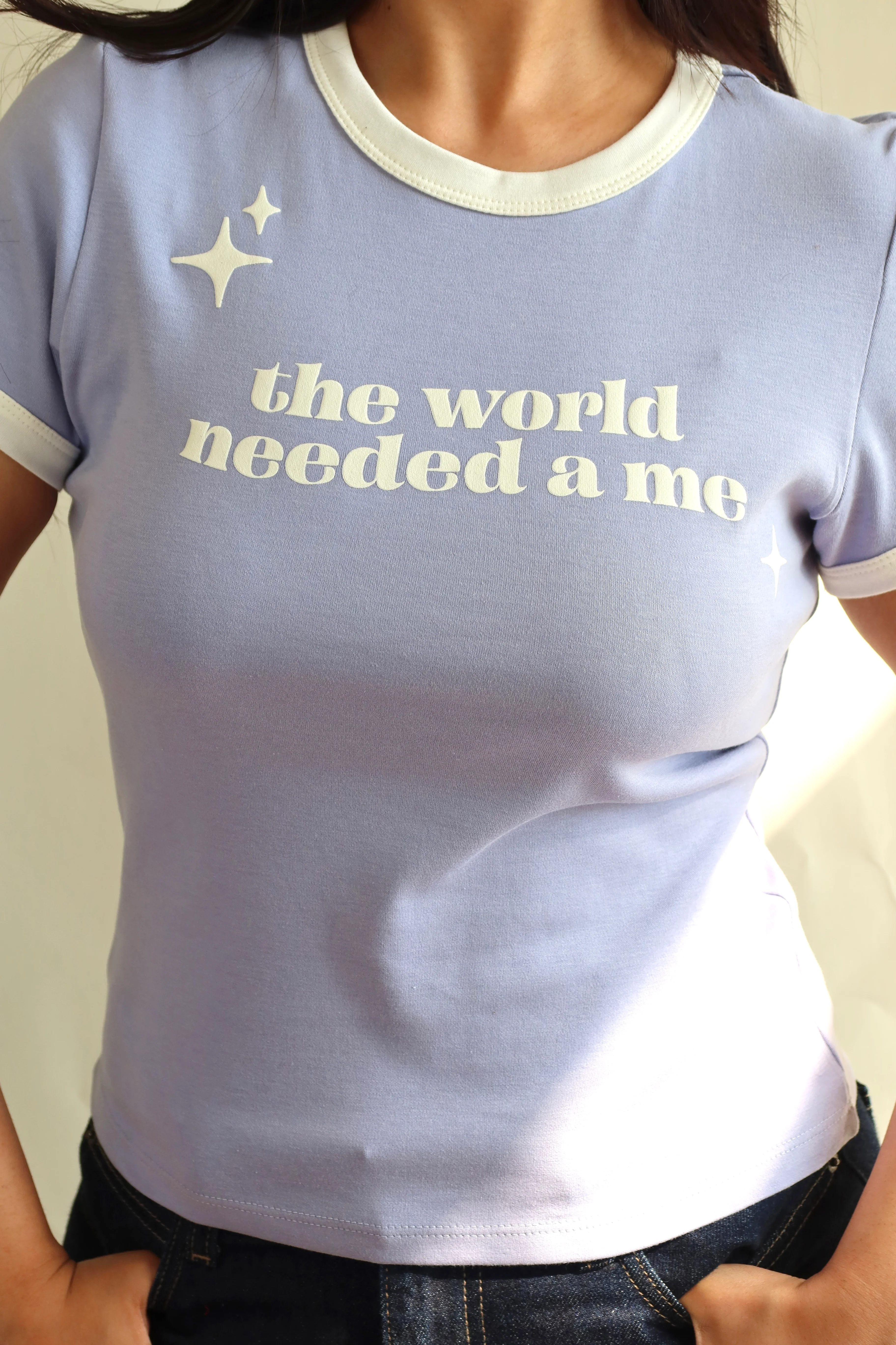 World Needed a Me Fitted Tee - Image 3